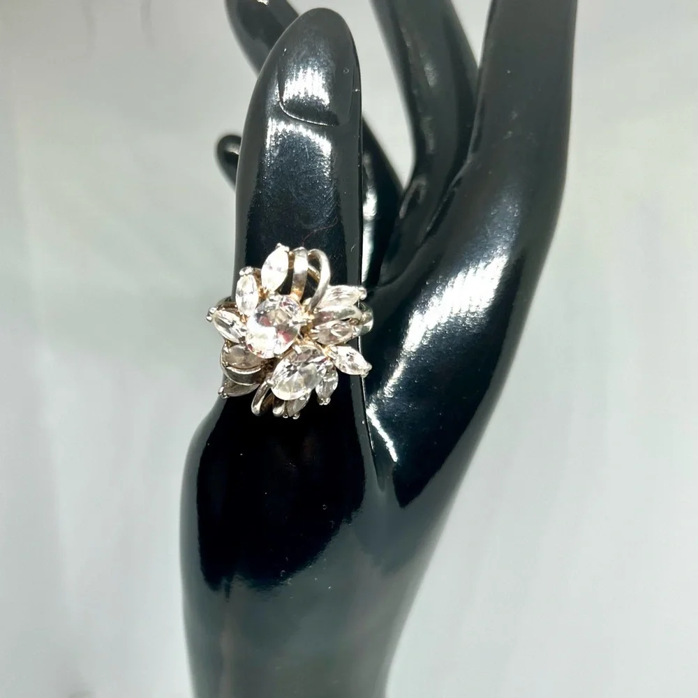Vintage CZ Sterling Silver Ring